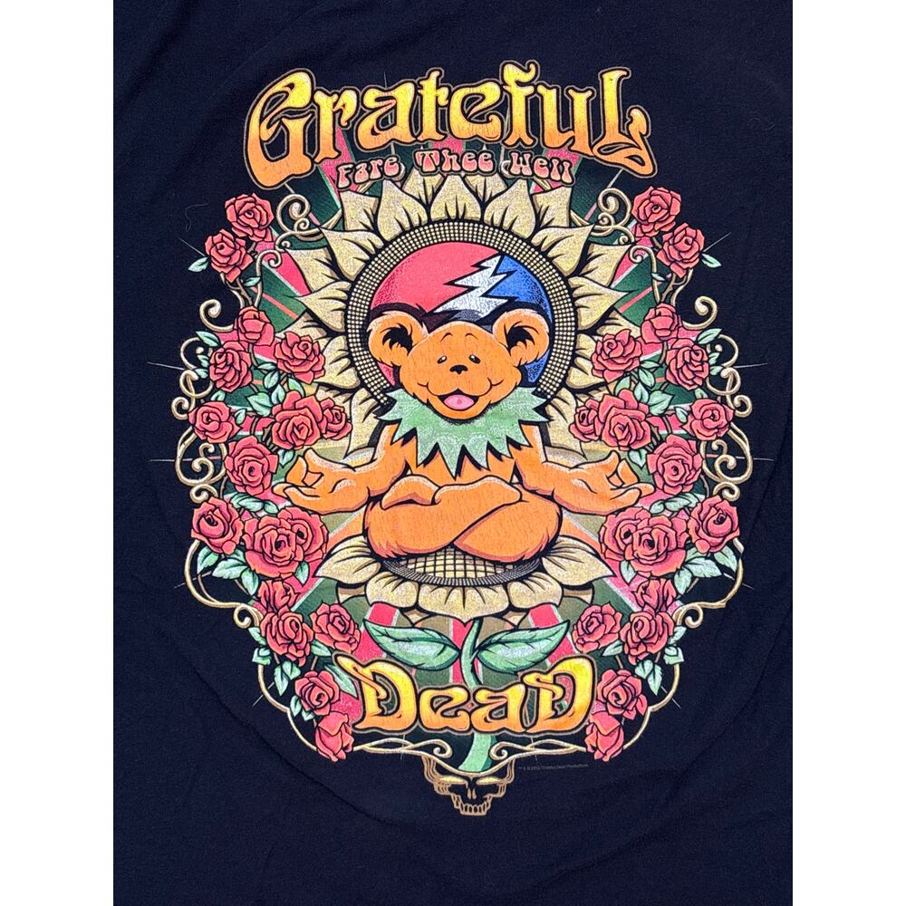 2015 Grateful Dead Fare thee well Tour official concert merch Tultex XXL shirt - Picture 2 of 7